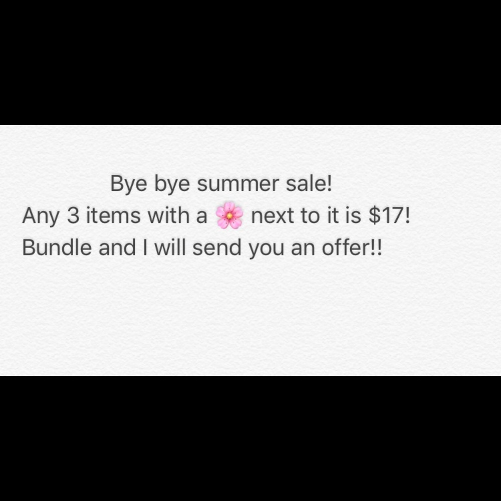 Bye bye summer sale